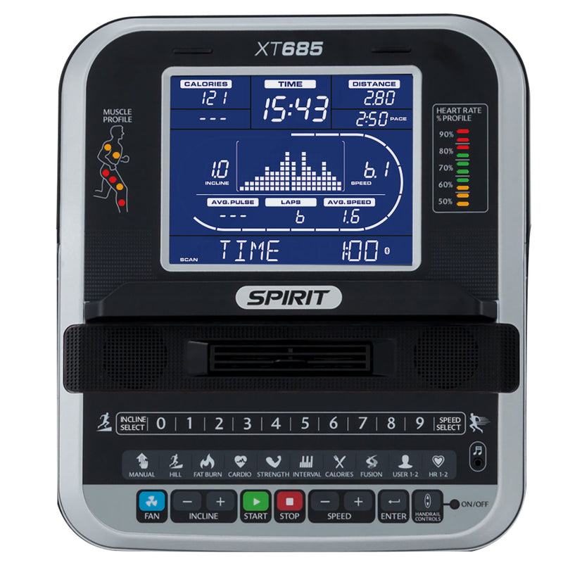 Spirit XT685 Commercial Treadmill