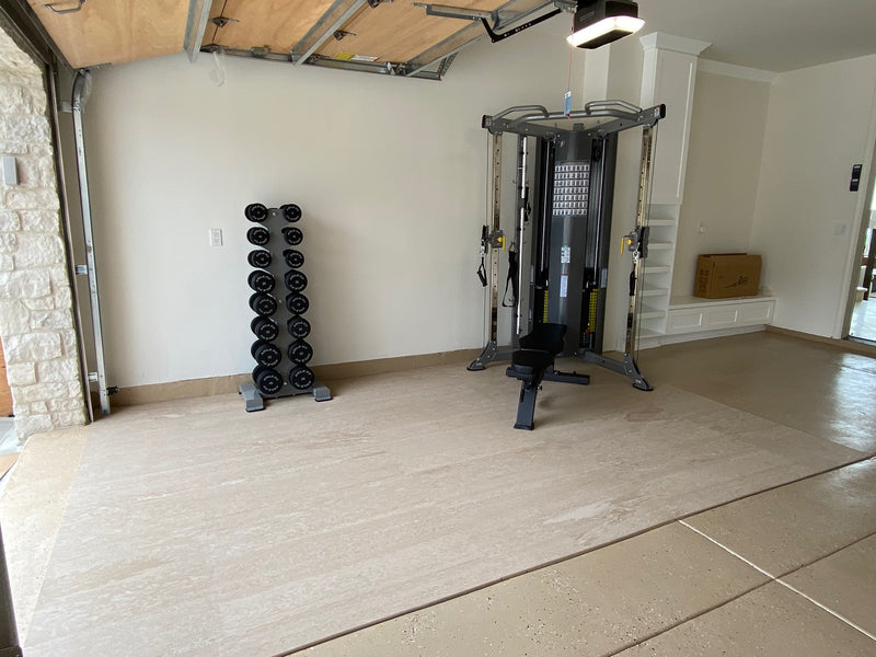 PaviFlex FitnessPro - Marble Sand Rubber Flooring