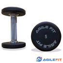 AgileFit Pro-Style Urethane Dumbbell Set 5-50lb