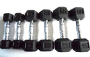 AgileFit Rubber Hex Dumbbells
