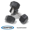 Hampton Urethane Dumbbell Set 5-50lb
