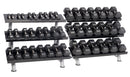 Hampton Dura-Bell Urethane Rubber Hex Dumbbells