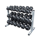 AgileFit Rubber Hex Dumbbell Set 5-50lb