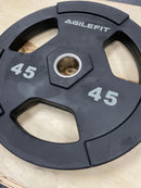 AgileFit Laser Rubber Olympic Grip Plates