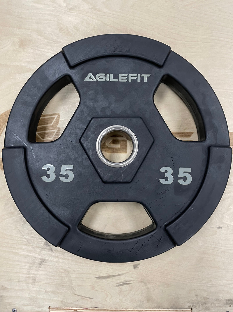 AgileFit Laser Rubber Olympic Grip Plates