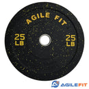 AgileFit Colored HT Bumper Plate 260lb Set