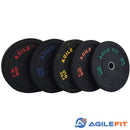 AgileFit Colored HT Bumper Plate 260lb Set