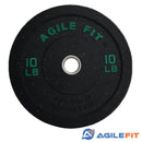 AgileFit Colored HT Bumper Plate 260lb Set