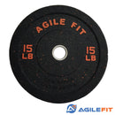 AgileFit Colored HT Bumper Plate 260lb Set