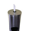 Stainless Steel Wipes Dispenser with Trash Can